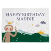 Slumberkins Sloth Birthday  Groot Cadeauzakje (Voorkant)