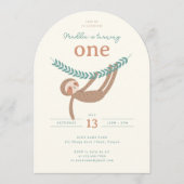 Slumberkins Sloth Birthday Party Kaart (Voorkant)