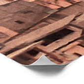 Slums over heuvel, guayaquil stad, ecuador poster (Hoek)