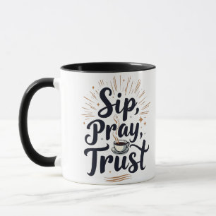 Slurp Gebed Vertrouw Koffie En Jezus Liefhebber Mok