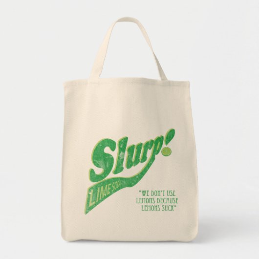 Slurp. Limoen Soda Bag Tote Bag (Voorkant)