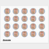 Slurpen, Meer S'mores, Herhalen - Retro Kampeer Ba Ronde Sticker (Vel)