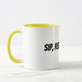 slurpen, ontspannen, herhalen mok (Links)