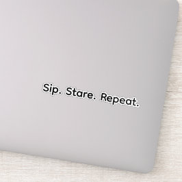 Slurpen. Staren. Herhalen. Sticker