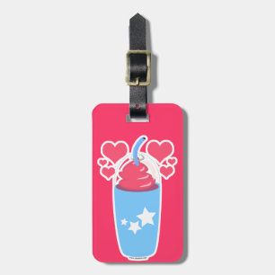 Slush Love Frozen Dessert Drink Cartoon Bagagelabel