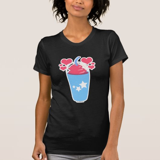 Slush Love Frozen Treat Fun Cartoon Art T-shirt (Voorkant)