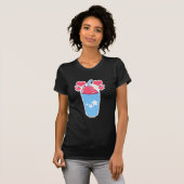 Slush Love Frozen Treat Fun Cartoon Art T-shirt (Voorkant volledig)