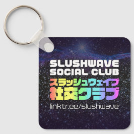 Slushwave Social Club Logo en People Logo Sleutelhanger