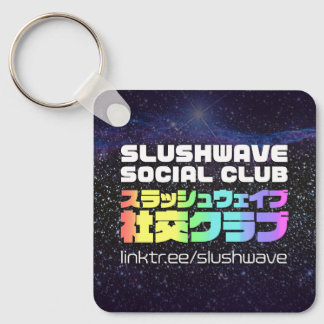 Slushwave Social Club Logo en People Logo Sleutelhanger