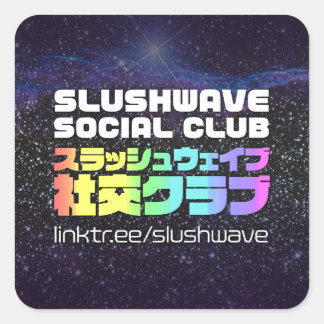 Slushwave Social Club Logo Sticker