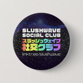 Slushwave Social Club Square LogoJr Ronde Button 5,7 Cm