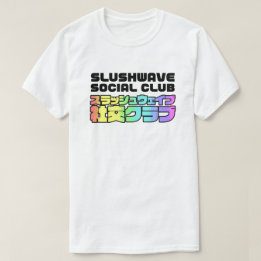 Slushwave Social Club Square op Light LogoJr T-shirt