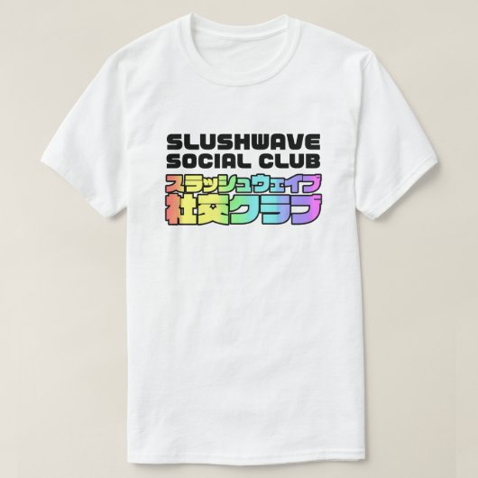 Slushwave Social Club Square op Light LogoJr T-shirt (Design voorkant)
