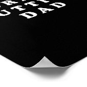 Sluttiest papa grappige vaders dag voor papa vader poster (Hoek)