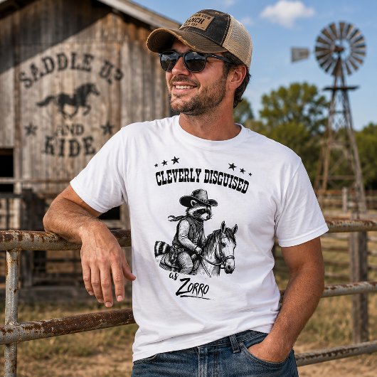 Sluw Vermomd als Zorro T-shirt