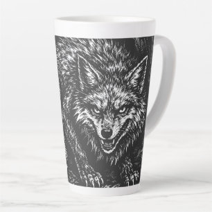 Sluwe bosvos — door BurnsInHell Latte Mok