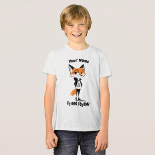 Sluwe en stijlvolle vos - Slim en schattig ontwerp Tri-Blend Shirt