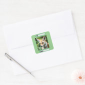 Sluwe Fennekvos, Vierkante Sticker (Envelop)