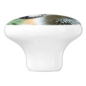 sluwe heksenvos, keramische knop (Zijkant)