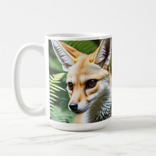sluwe heksenvos, koffiemok (Links)