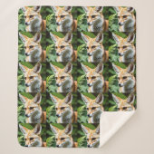 sluwe heksenvos, sherpa deken (Voorkant)