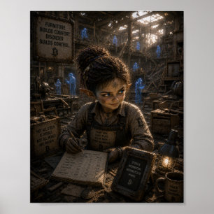 Sluwe magazijnbediende / Meubelfabriek Poster