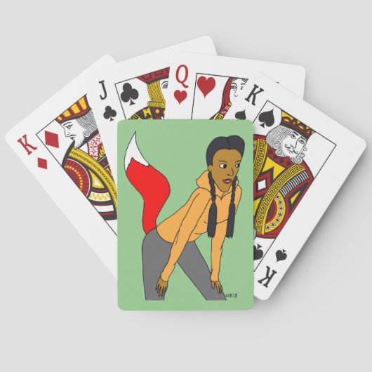 sluwe meid pokerkaarten (Achterkant)