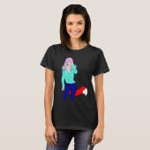 sluwe meid   t-shirt (Voorkant volledig)
