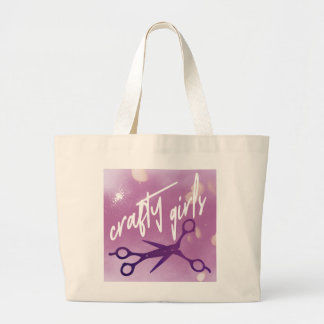Sluwe Meisjes, Subtiele Sapphische, Lavendel Schar Grote Tote Bag