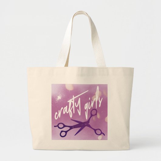 Sluwe Meisjes, Subtiele Sapphische, Lavendel Schar Grote Tote Bag (Voorkant)