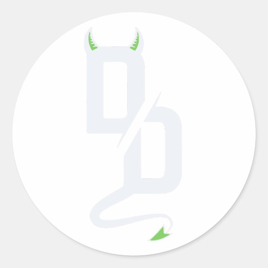 Sluwe Ontwikkelingen DD Monogram Sticker (Voorkant)
