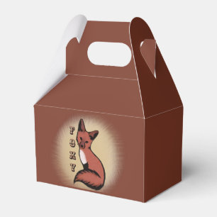 Sluwe Rode Foxy Vos Bedankdoosjes