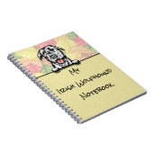 Sluwe Schattige Ierse Wolfshond notitieboek (Rechterzijde)