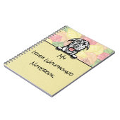 Sluwe Schattige Ierse Wolfshond notitieboek (Linkerzijde)
