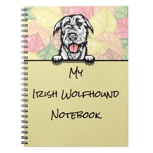 Sluwe Schattige Ierse Wolfshond notitieboek (Voorkant)