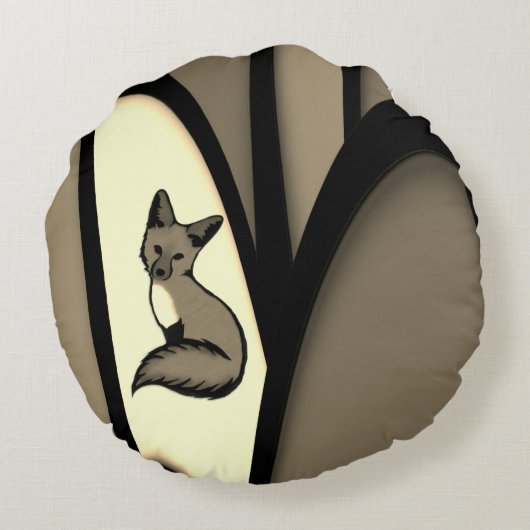 Sluwe vos rond kussen (Achterkant)
