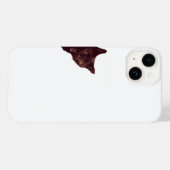 “Sluwe Zwarte Kat die gluurt Phone Case” Case-Mate iPhone Case (Achterkant (horizontaal))