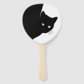 Sluwe Zwarte Kat Handwaaier (Voorkant)