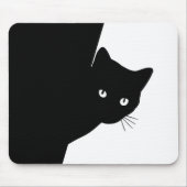 Sluwe Zwarte Kat Muismat (Voorkant)