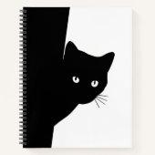 Sluwe Zwarte Kat Notitieboek (Voorkant)
