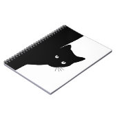 Sluwe Zwarte Kat Notitieboek (Linkerzijde)