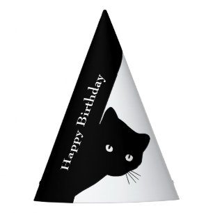 Sly Black Cat Feesthoedjes