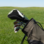 Sly Black Cat Groene Initialen Golfheadcover (Insitu)