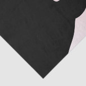 Sly Black Cat Happy Birthday Year en naam Tissuepapier (Detail)