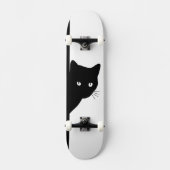Sly Black Cat Persoonlijk Skateboard (Voorkant)