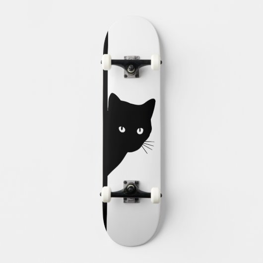 Sly Black Cat Persoonlijk Skateboard (Voorkant)