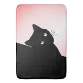 Sly Black Cat Pink Badmat (Voorkant Verticaal)
