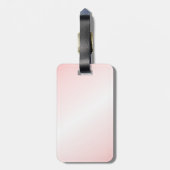 Sly Black Cat Pink Bagagelabel (Achterkant verticaal)