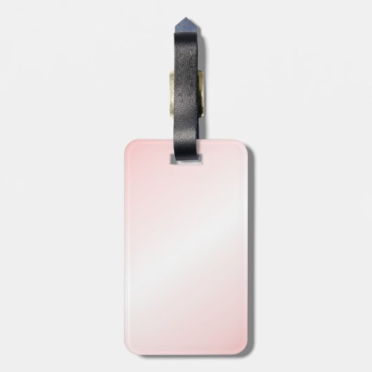 Sly Black Cat Pink Bagagelabel (Achterkant verticaal)