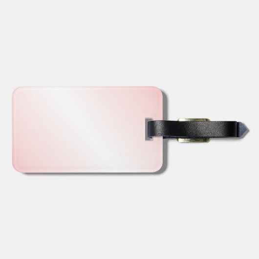 Sly Black Cat Pink Bagagelabel (Achterkant horizontaal)